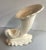 Cream Vintage Cornucopia and Shell Shaped Ceramic Planter Vase For Sale - Image 8 of 8