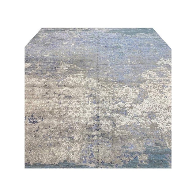 Handwoven Modern Abstract Area Rug 12x15 For Sale In Dallas - Image 6 of 12