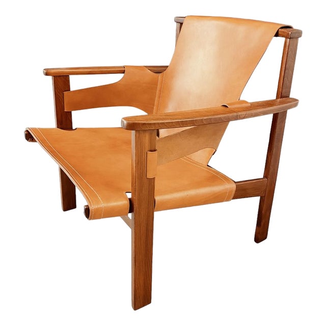 Set of Trienna Safari Armchairs attributed to Acking from Nordiska Kompaniet, 1957 For Sale