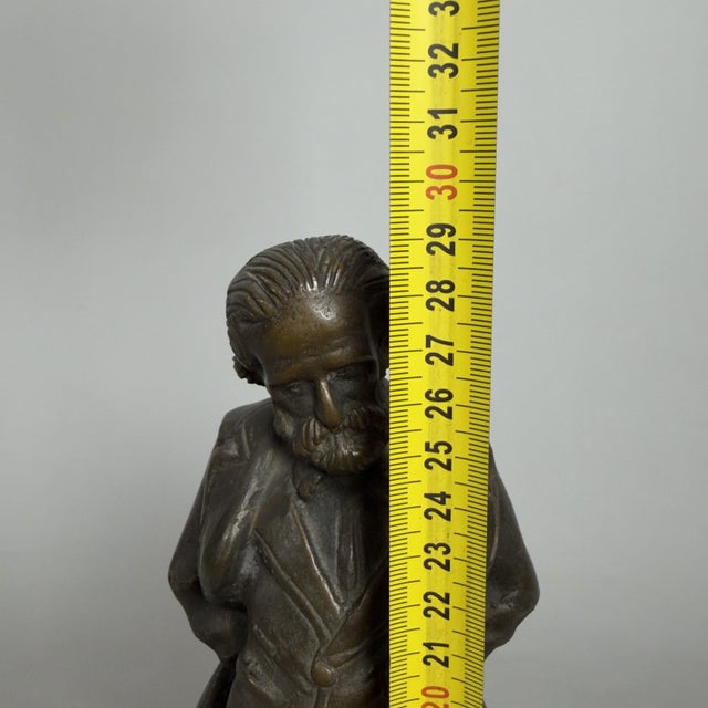 Bronze Full-Length Statue of Giuseppe Verdi, 20th Century For Sale - Image 11 of 12