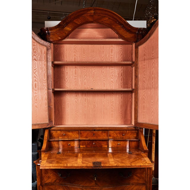 Italian 18th Century, Veneered and Inlaid Secretary For Sale - Image 3 of 12