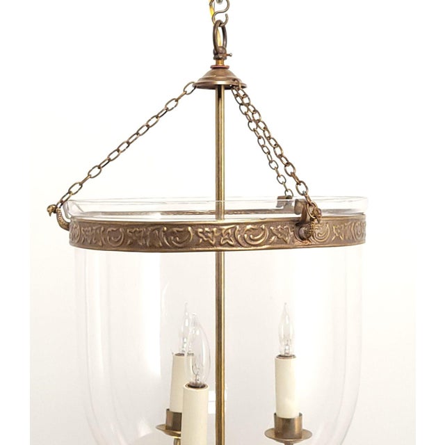 Large Vintage Bell Jar Lantern, Circa 1980 For Sale - Image 4 of 5
