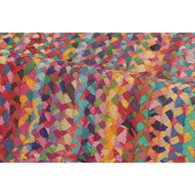 Vintage Italian Braided Polychromatic Wool Rug by Rug & Kilim, Europe For Sale In New York - Image 6 of 9