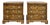 Pair of Fruit Wood Burled Nightstands For Sale
