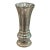 Antique 19th Century Bohemian Hand-Painted Floral Mercury Glass Vase For Sale
