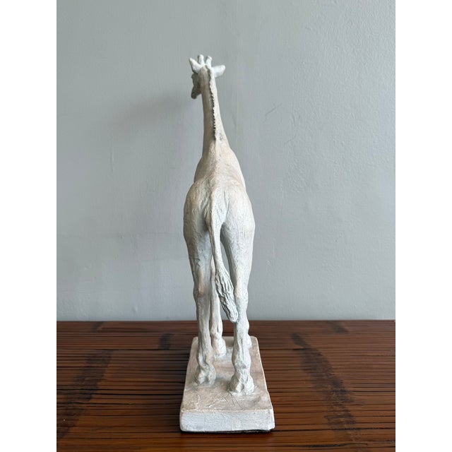 Mid 20th Century Vintage Boho Ceramic Giraffe Sculpture For Sale - Image 5 of 6