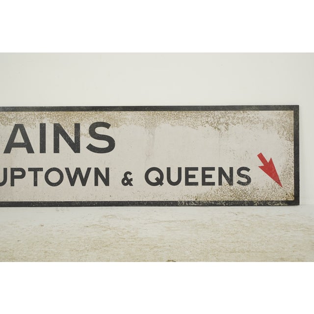 Reclaimed Marty Supreme Ind Trains Street Movie Prop Sign For Sale - Image 6 of 7