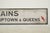 Reclaimed Marty Supreme Ind Trains Street Movie Prop Sign For Sale - Image 6 of 7
