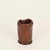 Italian Brown Curved Leather Pen Holder by Nova Tecno, Italy, 1950s For Sale - Image 3 of 12