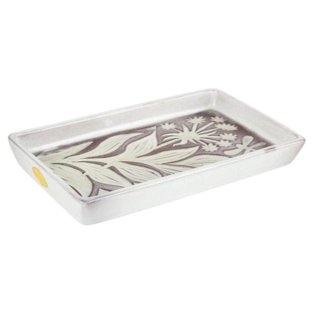 1960s Ceramic Tray by Mari Simmulson for Upsala Ekeby, 1960s For Sale - Image 5 of 5