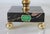 Vintage Brass Bowl on a Italian Fine Marble Pedestal Base. For Sale - Image 4 of 8