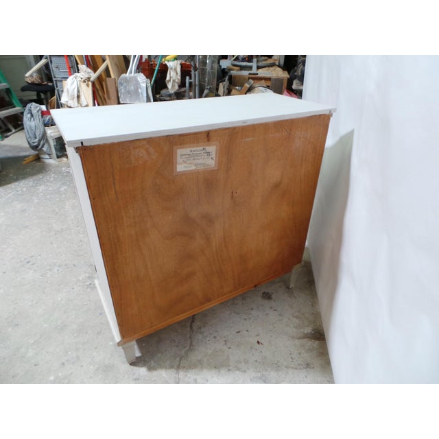 Antique White Gustavian Style Unique 2 Door Sideboard For Sale - Image 8 of 12