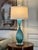 Pair of Bespoke Modern Murano Blue Lamps For Sale - Image 4 of 12