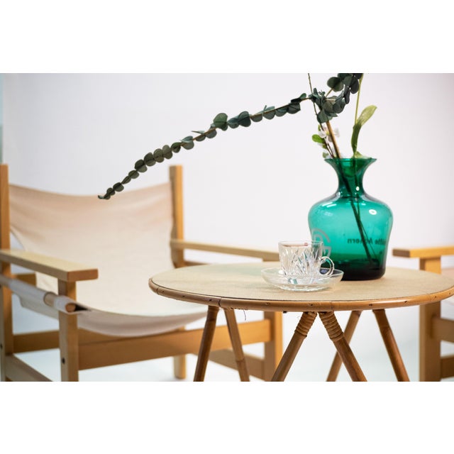 Wood Mid-Century Modern Lounge Chairs in Wood with Canvas, 1960s, Set of 2 For Sale - Image 7 of 10