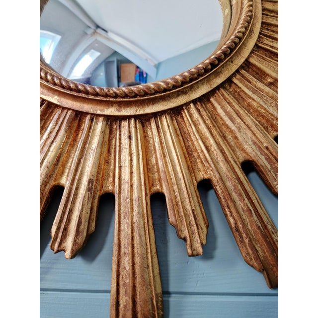 1960s Gilt Sunburst Mirror, 1960s-1970s For Sale - Image 5 of 13