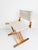 Mid-Century Modern Italian Folding Chair in Beechwood and Raw Cotton Canvas, 1970s For Sale - Image 11 of 18
