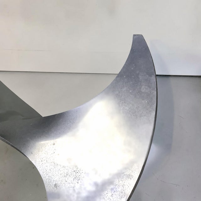 1970s Aluminum Propeller Coffee Table by Knut Hesterberg For Sale - Image 10 of 12