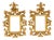 Antique Baroque Italian Carved and Gilded Frames, 1750s, Set of 2 For Sale