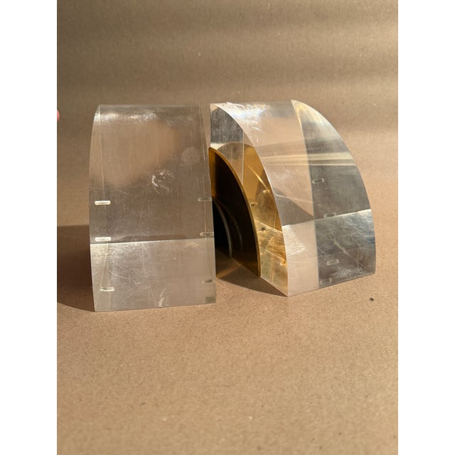 Mid-Century Modern 1970s Gabriella Crespi for Dior Attributed Book Ends Pair For Sale - Image 3 of 5