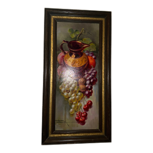20th Century French Still Life Oil Painting by Henry Le Monnier