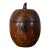 Antique 18th Century George III Stained Fruitwood Melon Form Tea Caddy Circa 1790 For Sale