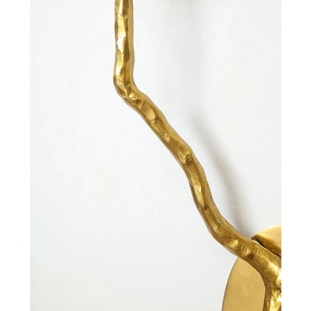 Bespoke Arbre Brass Sconces - a Pair For Sale - Image 4 of 9