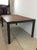 John Stuart Mid Century Modern Rectangular Teak Dining Table With Black Painted Legs For Sale - Image 4 of 11