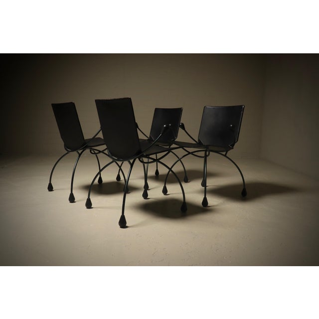 Black Gigi Chairs by Boonzaaijer & Mazairac for Hennie De Jong Int. Collections, 1980s, Set of 4 For Sale - Image 8 of 15