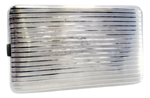 Guilloche Silver Cigarette Case with Bands