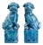 Foo Dog-Shaped Bookends in Turquoise Glazed Ceramic, 1970s, Set of 2 For Sale