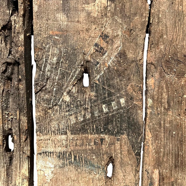 Wood Early 20th Century Southern American Folk Art Painting For Sale - Image 7 of 13