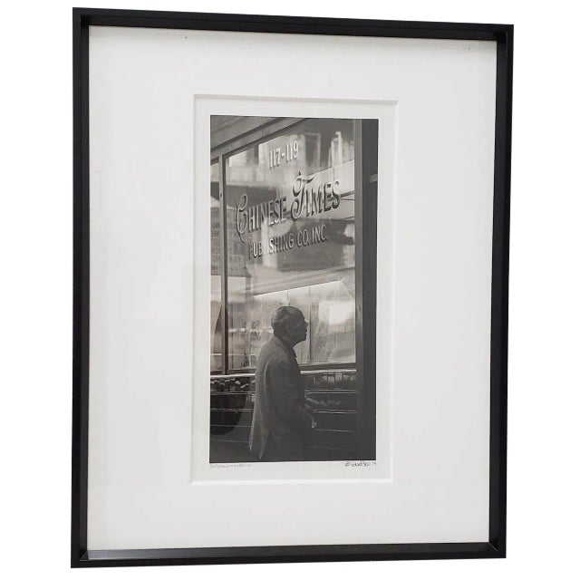 Richard Blair Photograph "Daily News - Chinatown" San Francisco C.1974 For Sale