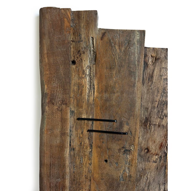 Salvaged Round Fence Mirror For Sale - Image 4 of 5