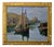 Achille Bron, A Small Boat in a Cove, La Côte Sauvage, 1920s, Oil on Canvas, Framed For Sale