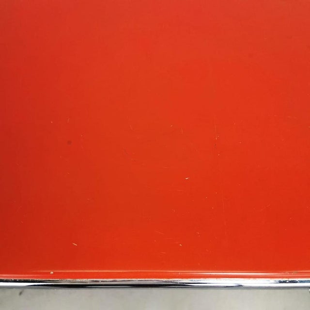 Desk Red Writing Mod. Plato G. Piretti for Anonima Castelli by Giancarlo Piretti, Unkns For Sale - Image 11 of 14