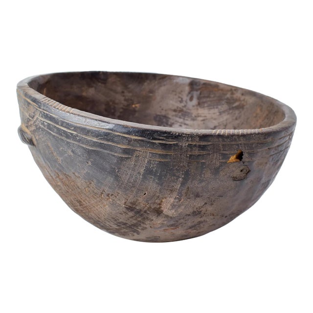 Early 20th Century Nupe Wood Bowl Nigeria For Sale