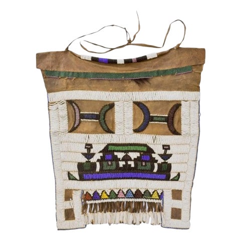 Early 20th Century Ndebele Beaded Liphotu Married Women's Apron Sidley Collection For Sale