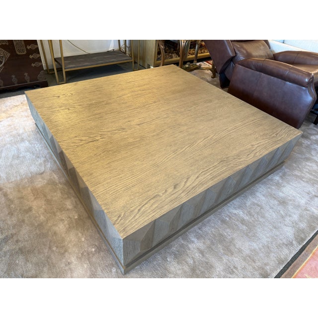 Restoration Hardware Geometric Faceted Coffee Table For Sale - Image 14 of 18