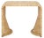 Tan Zendy Wicker Rattan Waterfall Accent Table in Light Natural For Sale - Image 8 of 8