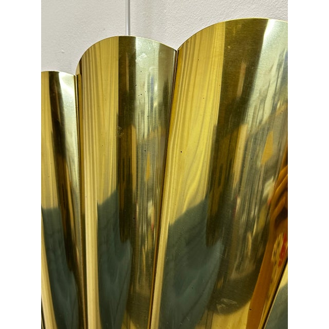 Curtis Jere Artisan House Large Brass Fan Wall Sculpture, 1989 For Sale - Image 11 of 12
