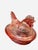 1980s Longaberger Pink Glass Hen on Nest, Manufactured by the l.e. Smith Glass Company For Sale In Philadelphia - Image 6 of 6