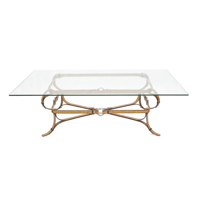 Coffee Table by Jacques Adnet, 1960s For Sale - Image 9 of 10