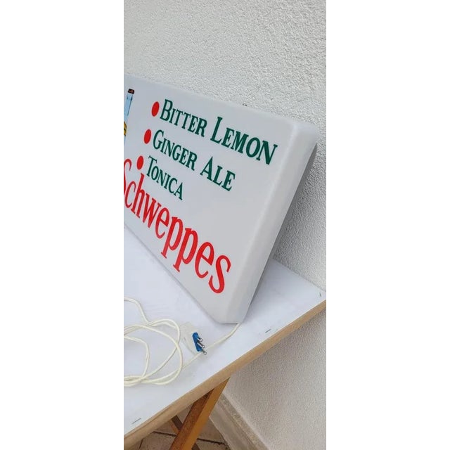 Schweppes Advertising Sign, 1960s For Sale - Image 3 of 7