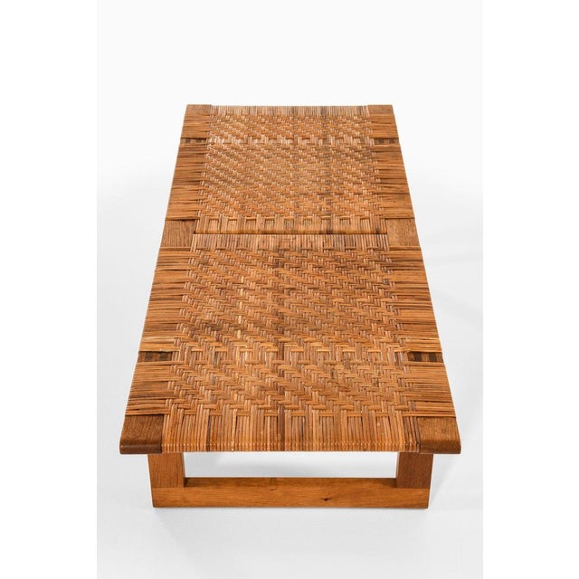 Børge Mogensen Bench in Oak and Cane by Børge Mogensen, 1950s For Sale - Image 4 of 11