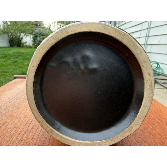 Vintage Ruscha Keramik Model 312 fat lava vase designed by Kurt Tschörner, produced in West Germany in the 1970s. This...