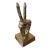 Gold Toned Peace Sign Hand For Sale