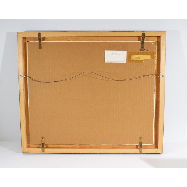 Textile 1969 “L’Espace Seul” Abstract Oil on Canvas Painting by Daniel Ravel For Sale - Image 7 of 8
