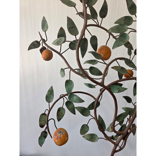 Vintage Mid Century Italian Tole Citrus Tree For Sale - Image 11 of 15
