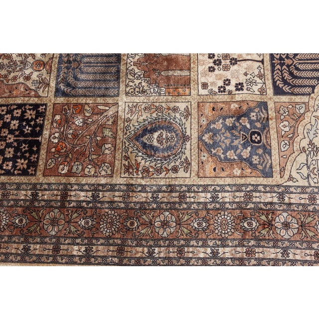 Textile Vintage Egyptian Silk Rug For Sale - Image 7 of 9