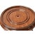 1990s 6.25" Simple Natural Wood Brown Clean Body Round Display Stand Easel For Sale - Image 5 of 5